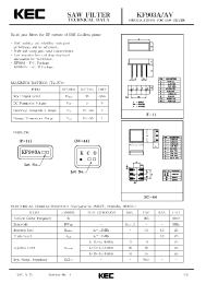 Datasheet KF903AV manufacturer KEC